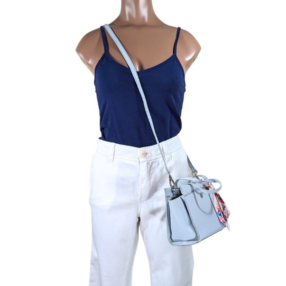 Steve Madden NWOT Mini Light Blue Convertible Cross Body Purse - Picture 4 of 14